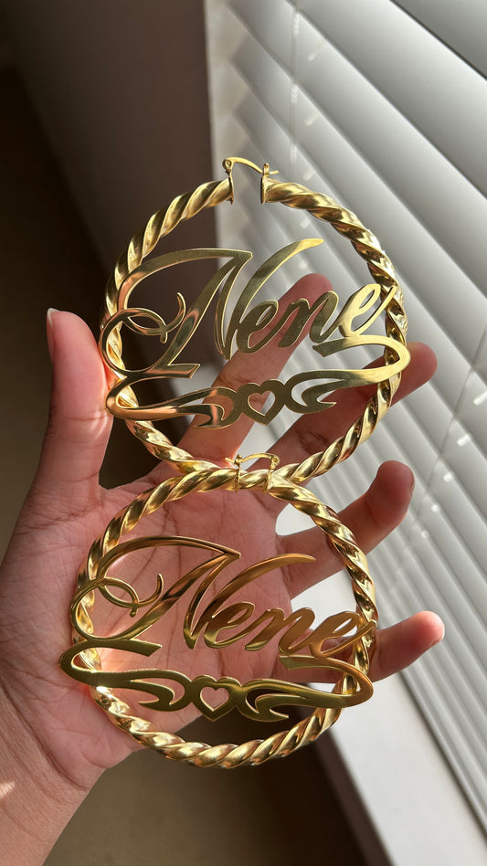 CUSTOM NAME EARRINGS
